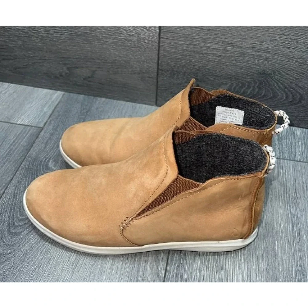 Olukai Hawai'iloa Manu Hope ankle flat slip on comfort boots Brown 6.5 S000146